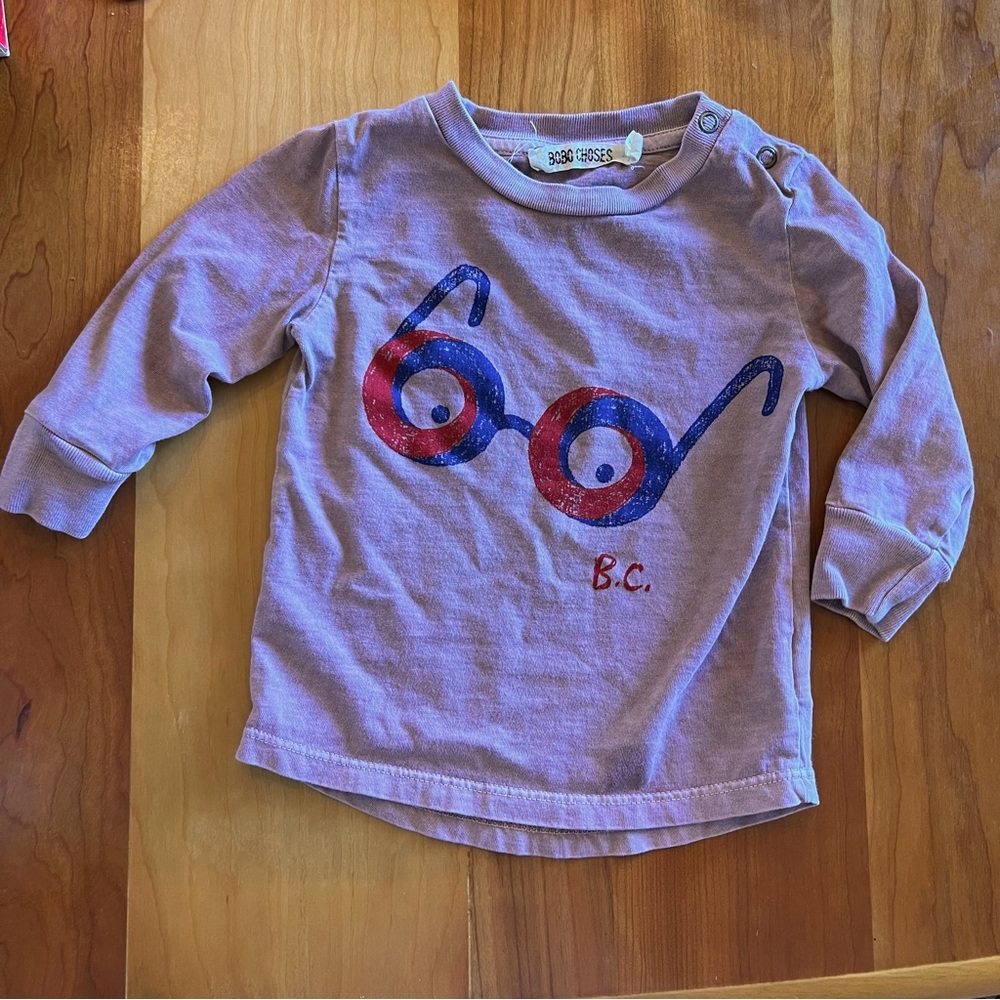 6-12 month bobo chooses long sleeve shirt